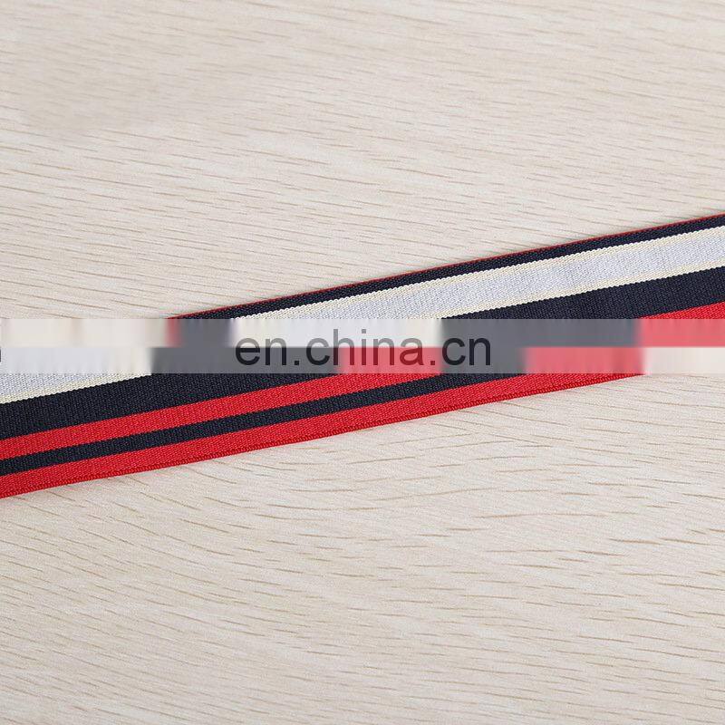 fashionable striped plain woven elastic ribbon for underwear