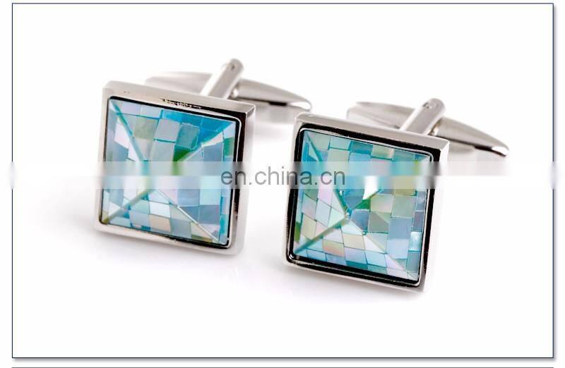 fashion character green mother of pearl cufflink famous pearl jewelry