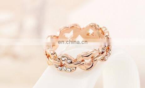 Elegant AAA CZ Diamond Heart Alloy Rings for Women Wedding Engagement Vintage Ring Zirconia Bijoux High Quality Alloy Ring