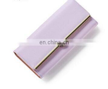 2017 Candy Color Classic Cute Women's Wallet Button Leather Faux Clutch Lady Purse Long Handbag High Quality Card Holder