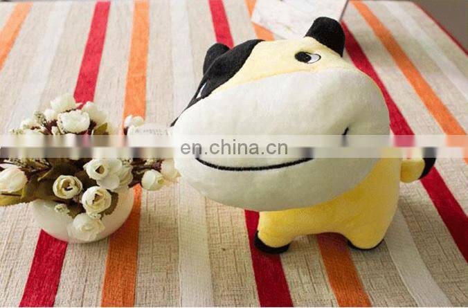 Cheap Custom cute cow small plush toy for gift