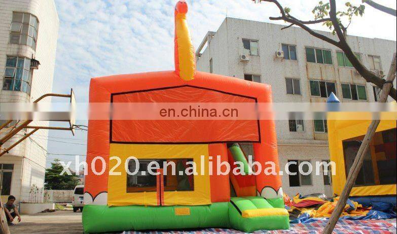 Popular amusing dinosaur Inflatable Bouncy House Combo with Slide