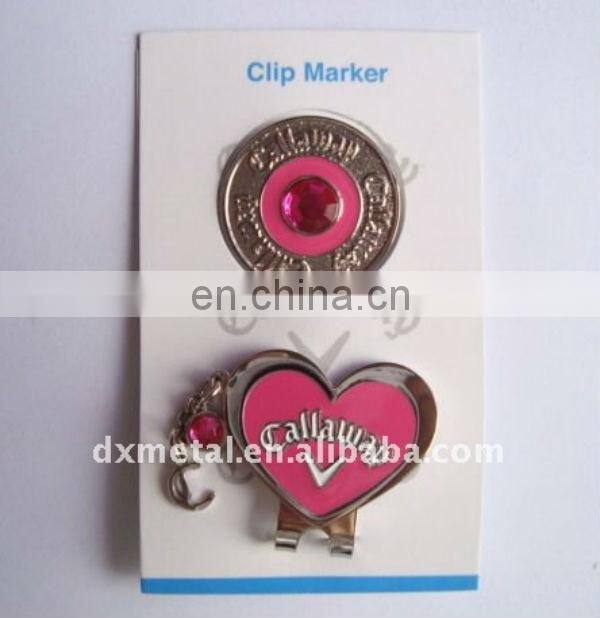 famous golf club magnetic golf hat clip set