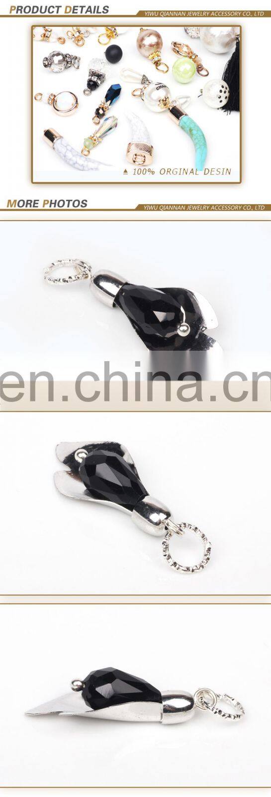 17*46 mm black virgin marry jewelry necklace drop pendant crystal tray for cabochon