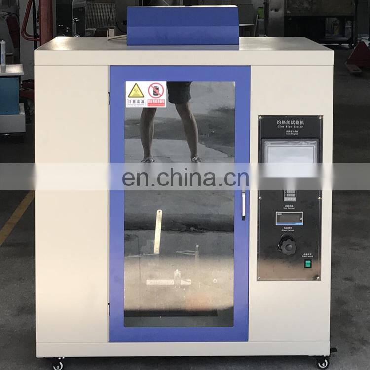 Electrical test of glow wire apparatus