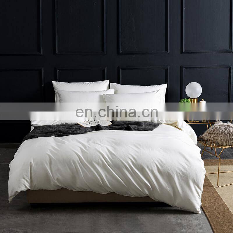 i@home Modern simple solid color 100% cotton duvet cover bedsheets bedding sets