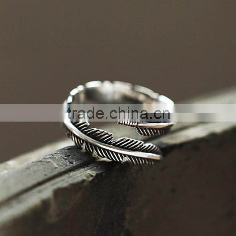 2016 New model wedding rings leaf shape ethnic wedding rings handmade rings for woman