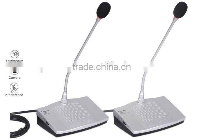 Professional conference room audio video conference system delegate unit