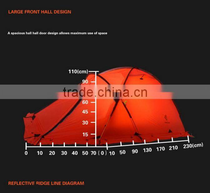 (160439) OEM/ODM light waterproof cheap outdoor folding silicon coated camping tent