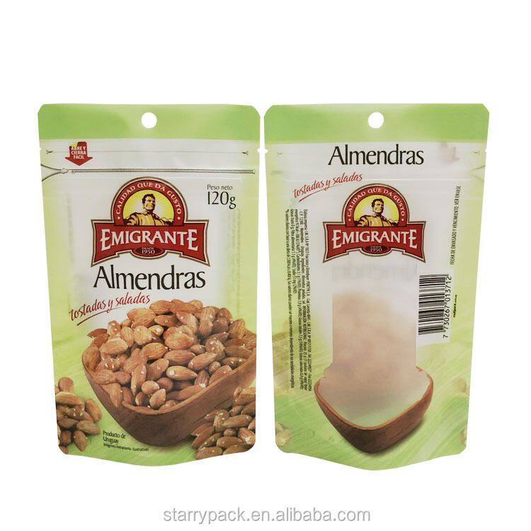 Custom digital print Design Logo Print Plastic Food Packaging Bag Matte Finish Stand Up Pouch With Zipper