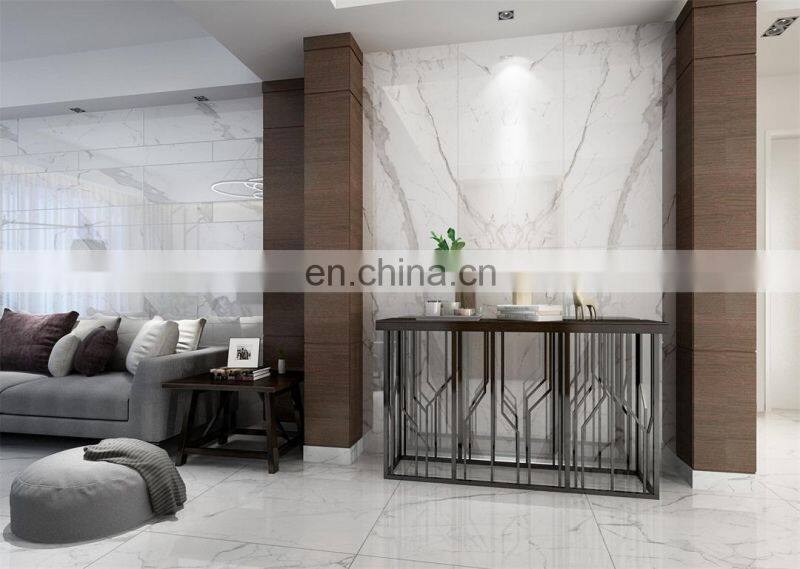 Foshan 300x600 Full Polished Glazed Tile White Ceramics Decorative Ceramic Bathroom Wall Plate Tile