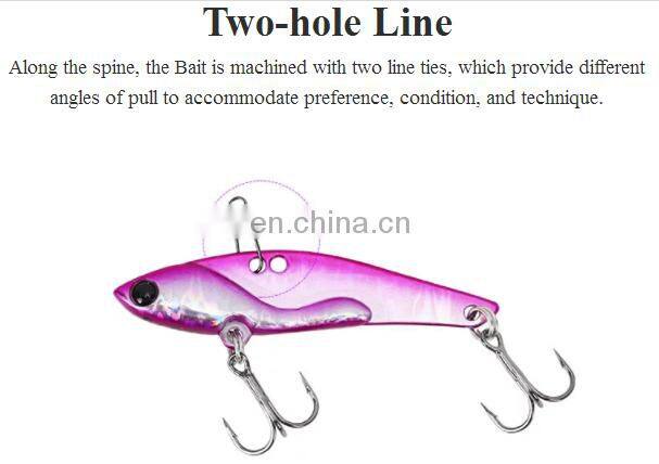 wholesale various colours 58mm 11g metal VIB fishing lure
