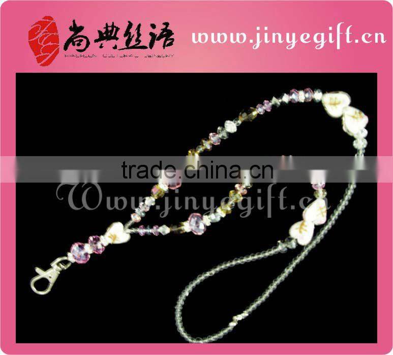 Fashion Jwewllery Bling Crystal Bead Absorbing Lanyard