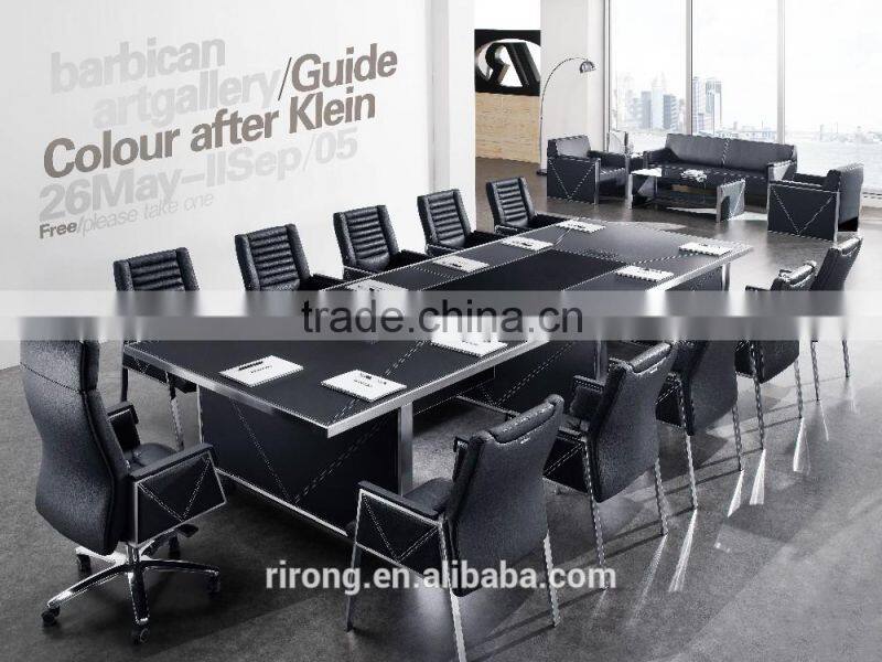 Commercial office furniture conference room with tempered glass