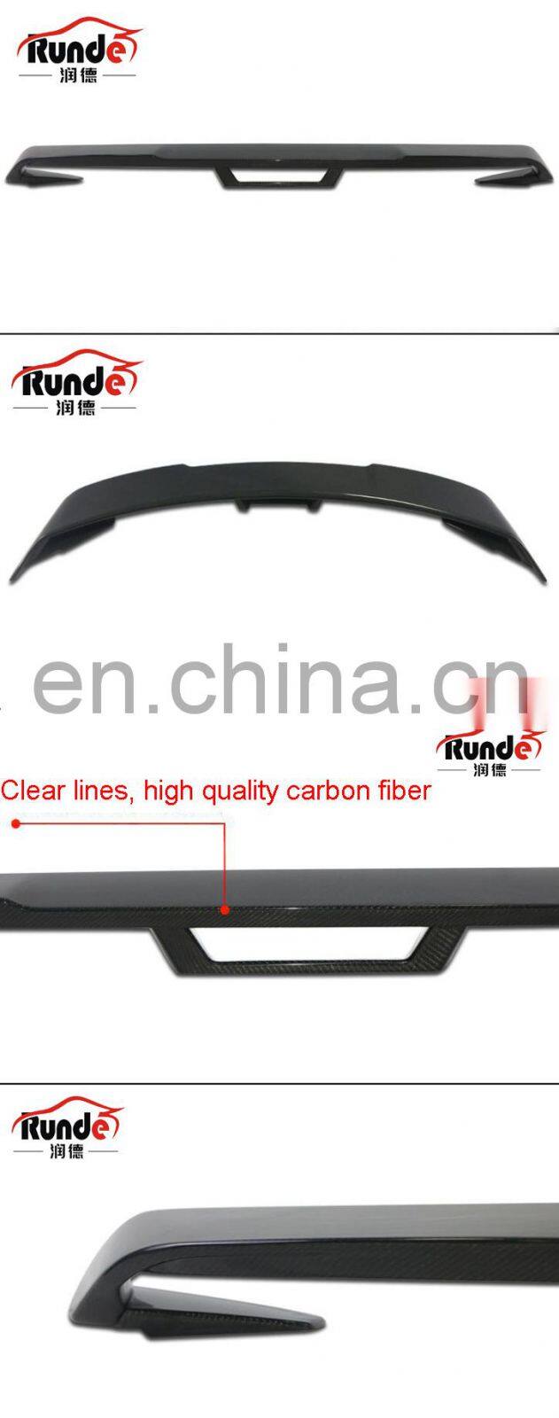 Runde High Quality Car Modification Carbon Fiber Or ABS Body Kit Parts Rear Spoiler Suitable For 15-20 Ford Mustang Spoiler