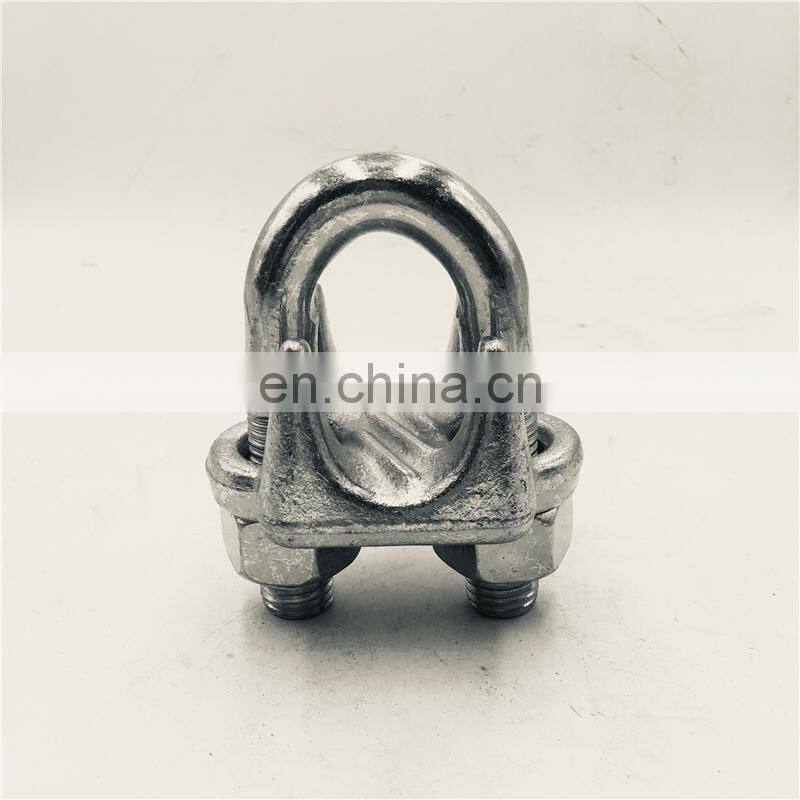 OEM Manufacturer Custom Service Alloy Steel Forged with Heat Treatment Wire Rope Clip Malleable Clamp