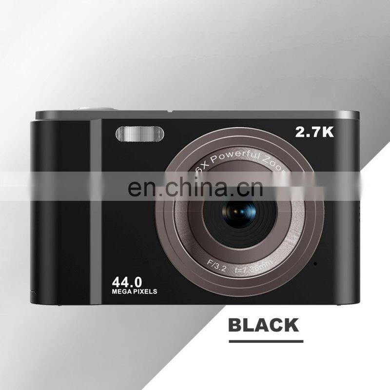2.7K 44MP 16X Digital Zoom 700mAh Lithium Battery Photo Digital kids video Camera made in China