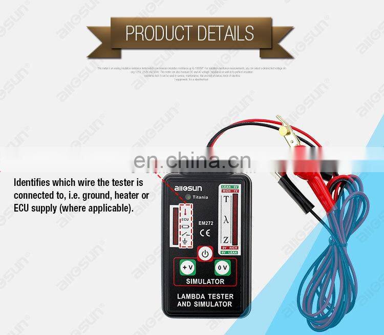 All-Sun EM272 Lambda Sensor tester & simulator test 1,2,3 and 4 wires sensors automotive test