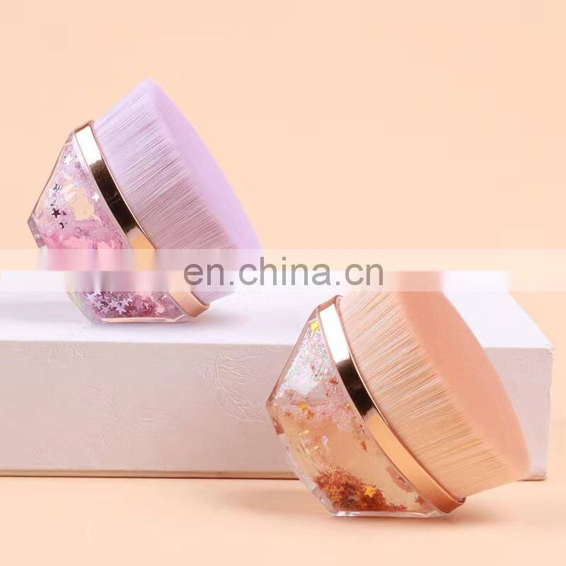 Portable Cosmetic Brush 55 Magic Makeup Hot Selling New Style Flat Foundation Brush Liquid Foundation Brush Flat Top