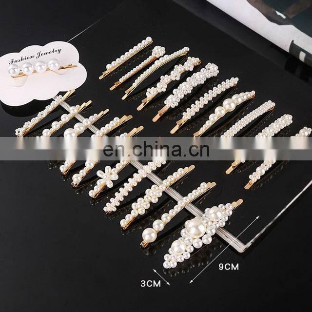 2022 Newest Design Fashionable Hairpins Pearl Hair Clips for Girls Accessories