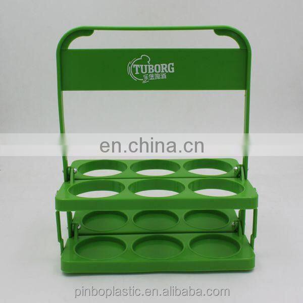 Foldable Plastic 6 Pack Beer Bottle Holder for Promotion
