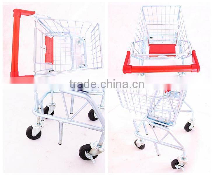 Children size metal shopping trolly carts