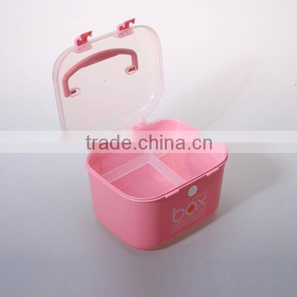 PP rectangle 2layer plastic storage containers with lid