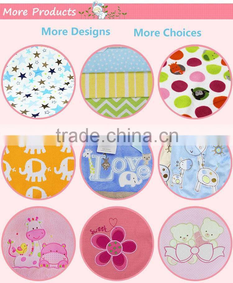 2016 new style woven printed cute sheep baby blanket