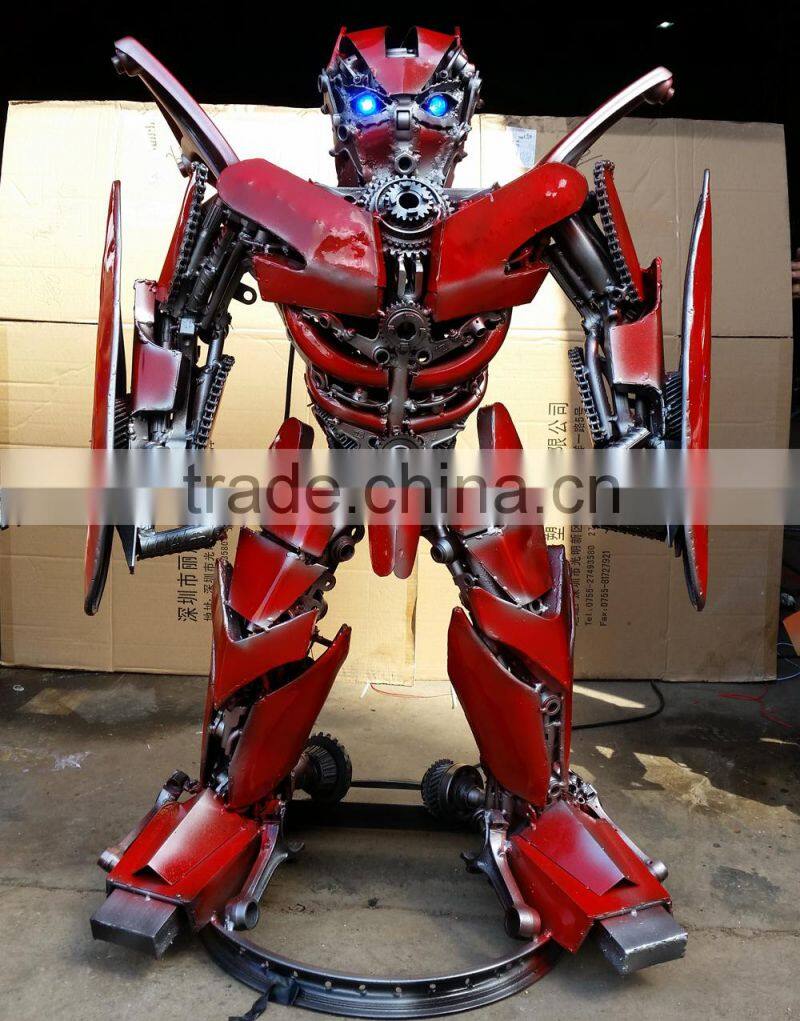 large metal sculptures 1 meters high Dinobot modern sculpture