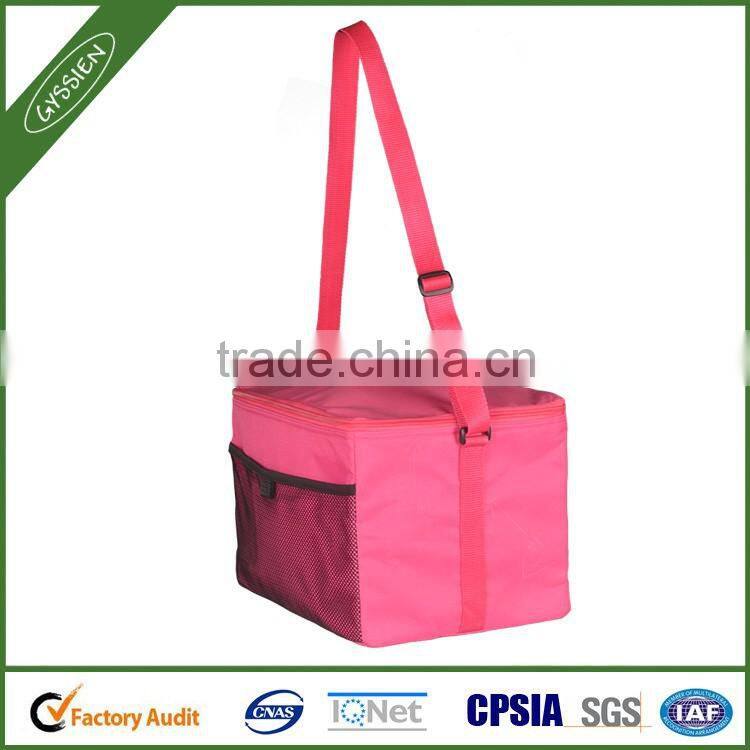 China wholesale pink or custom with mesh insulated neoprene wine cooler bag,neoprene wine cooler bag