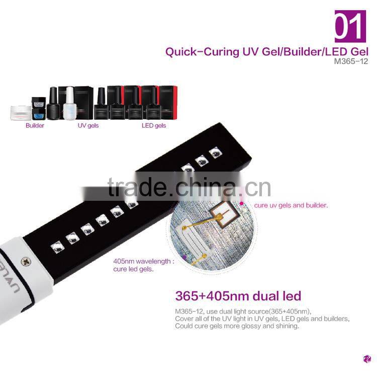 Newest 365nm 9W LED UV lamp uv nail lamp nail uv led lamp