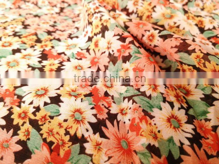 fabric chiffon woven by polyester yarn in yongtong printing