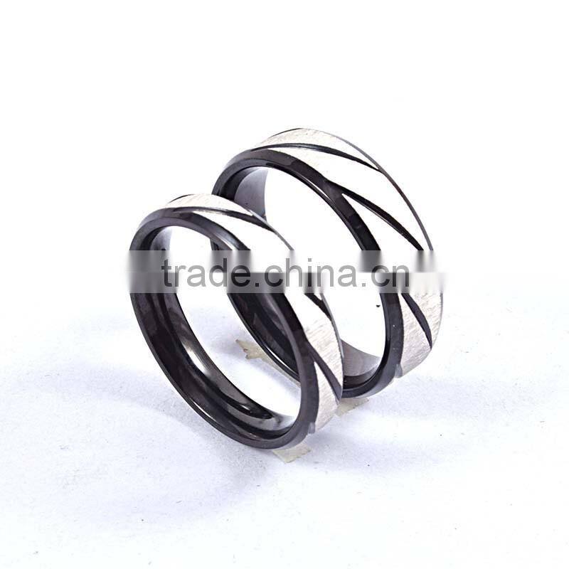 Promote product jewelry gold/silver/black/blue jewellery couple rings