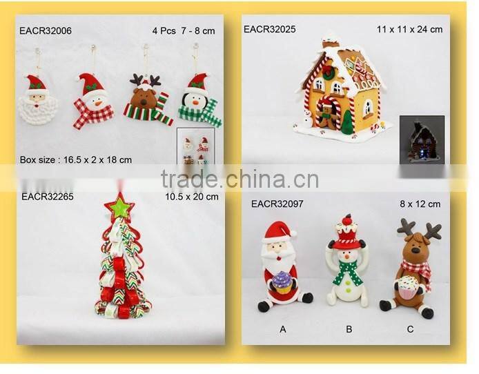 Traditional red and green felt christmas candy bag