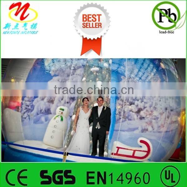 Winter wonderland themed events/attractions, giant inflatable Xmas snow globes