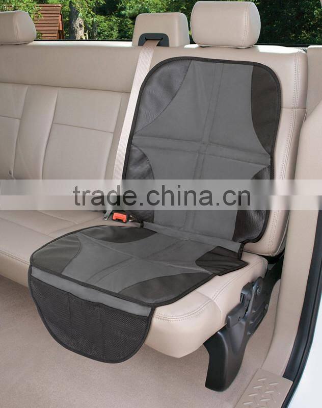 the best selling Child Car Seat Protector Easy Clean Auto Seat Storage Pocket with Black
