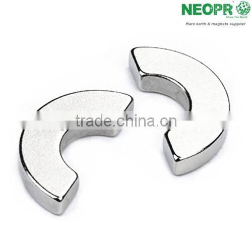 Custom high quality arc neodymium speaker magnet