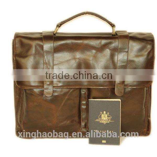 2014 men leather briefcase business portfolio briefcase