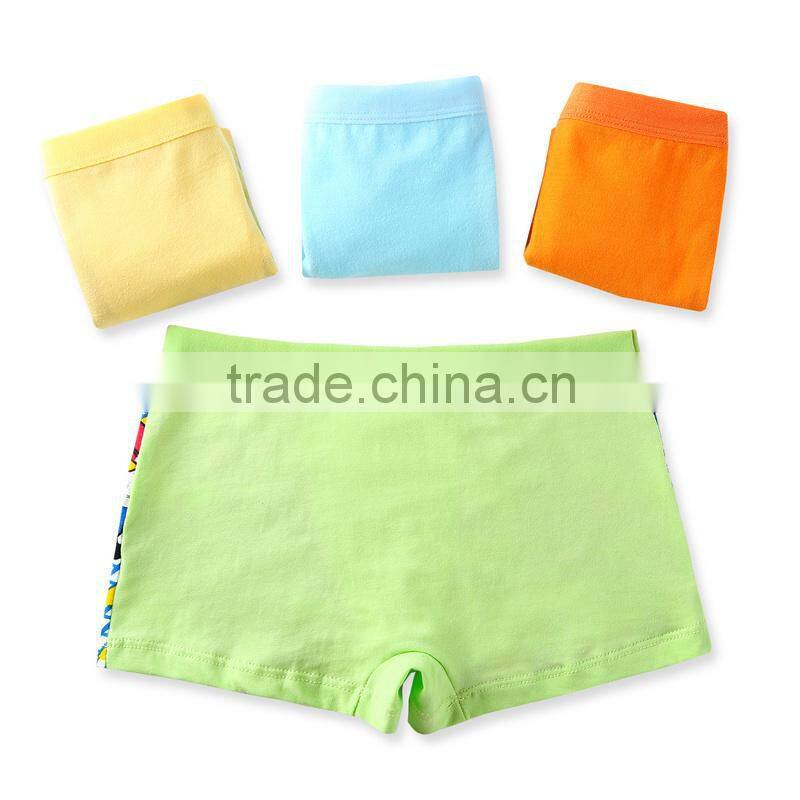 100% Cotton Soft Comfortable Car Image Underwear Kids Boxer Underwear