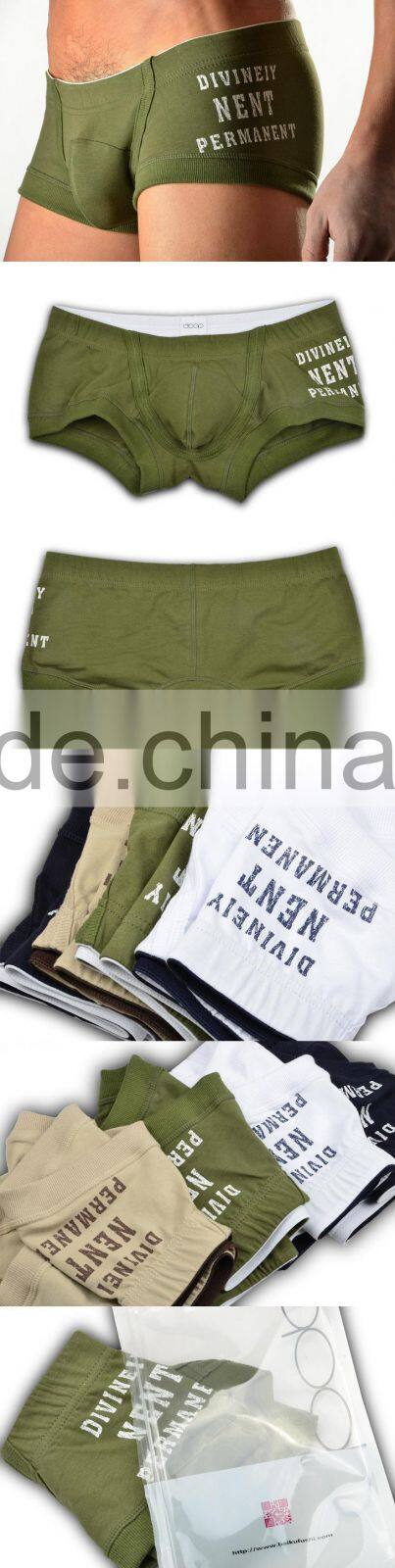 Solid Top Quality boxer for mens sexy underwear