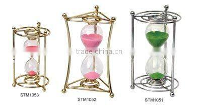 Hourglass with Metal Frame; Metal Sand Timer