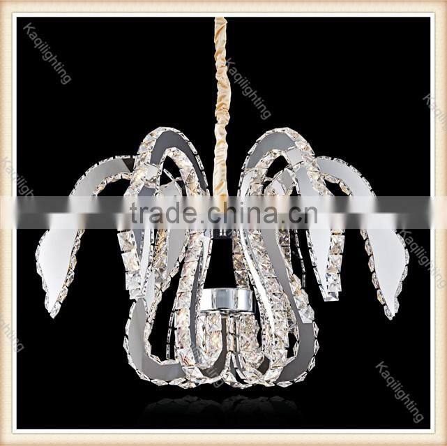 2016 Kaqi led pendant light modern K9 crystal chandelier widely use for project centerpieces