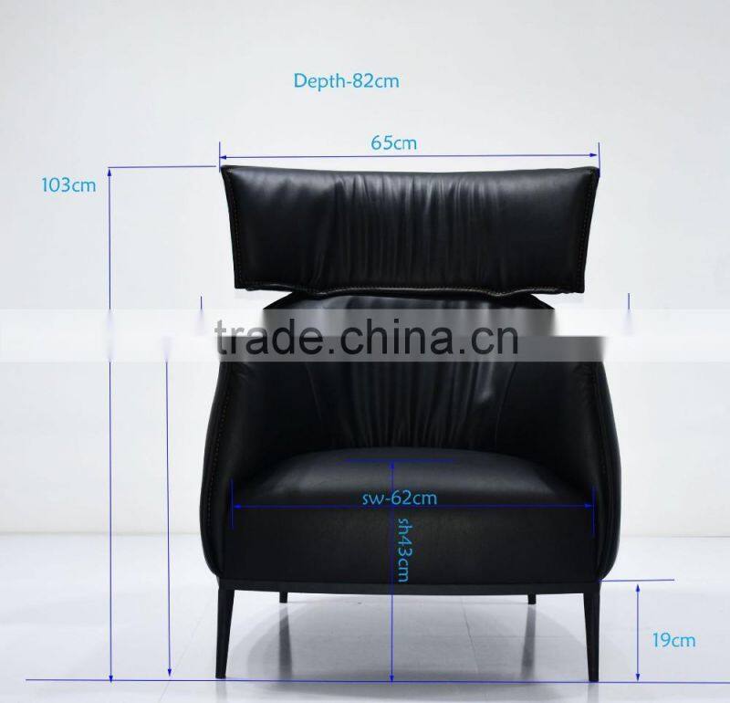 New Modern hot selling price cheap latest italian leather sofa design with kd iron legs