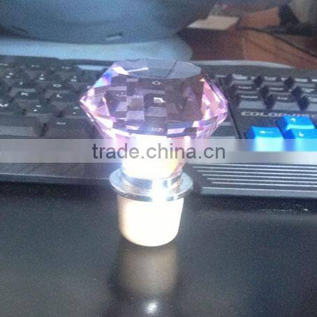 Top quality crystal bottle stopper, crystal wine stopper, cork crystal stopper CWS-1022