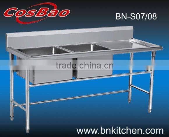 double sink with table