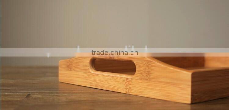 Cheap Bamboo Square Tray For Hotel