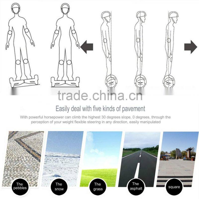 2016 hot 8 inch bluetooth 2 wheel scooter self balancing scooter with LG battery Ancheer US plug AM002555