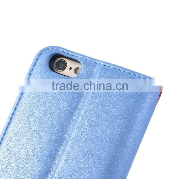 Colorful Spliting Leather Phone Case for iPhone 7