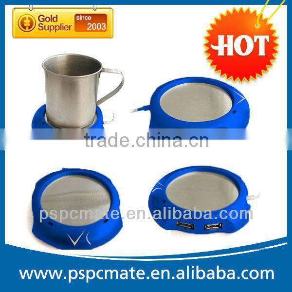 Usb cup warmer with 4 port usb hub Mug heater