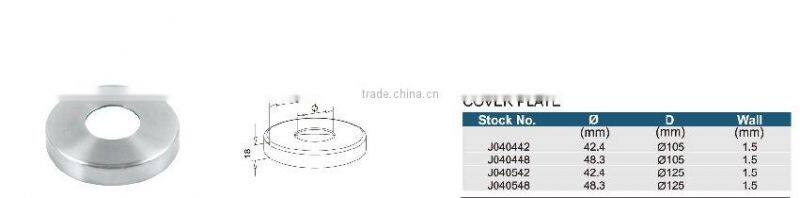 absturzsicherung gelander/Stainless steel Handrail Flange/handrail component/treppen gelander